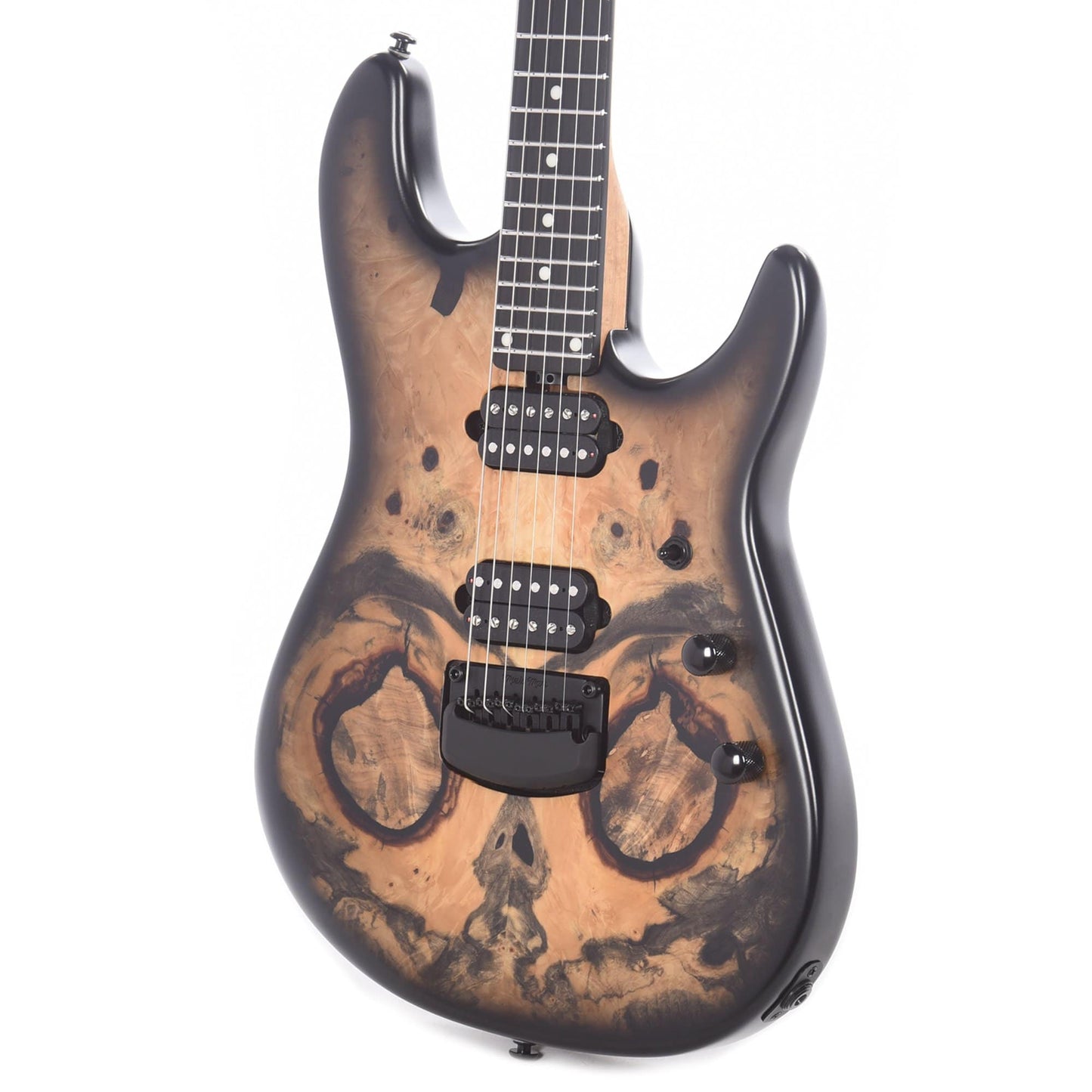 Music Man Jason Richardson Cutlass HH Trem Buckeye Burl Top w/Roasted Maple Neck & Black Hardware Electric Guitars / Solid Body