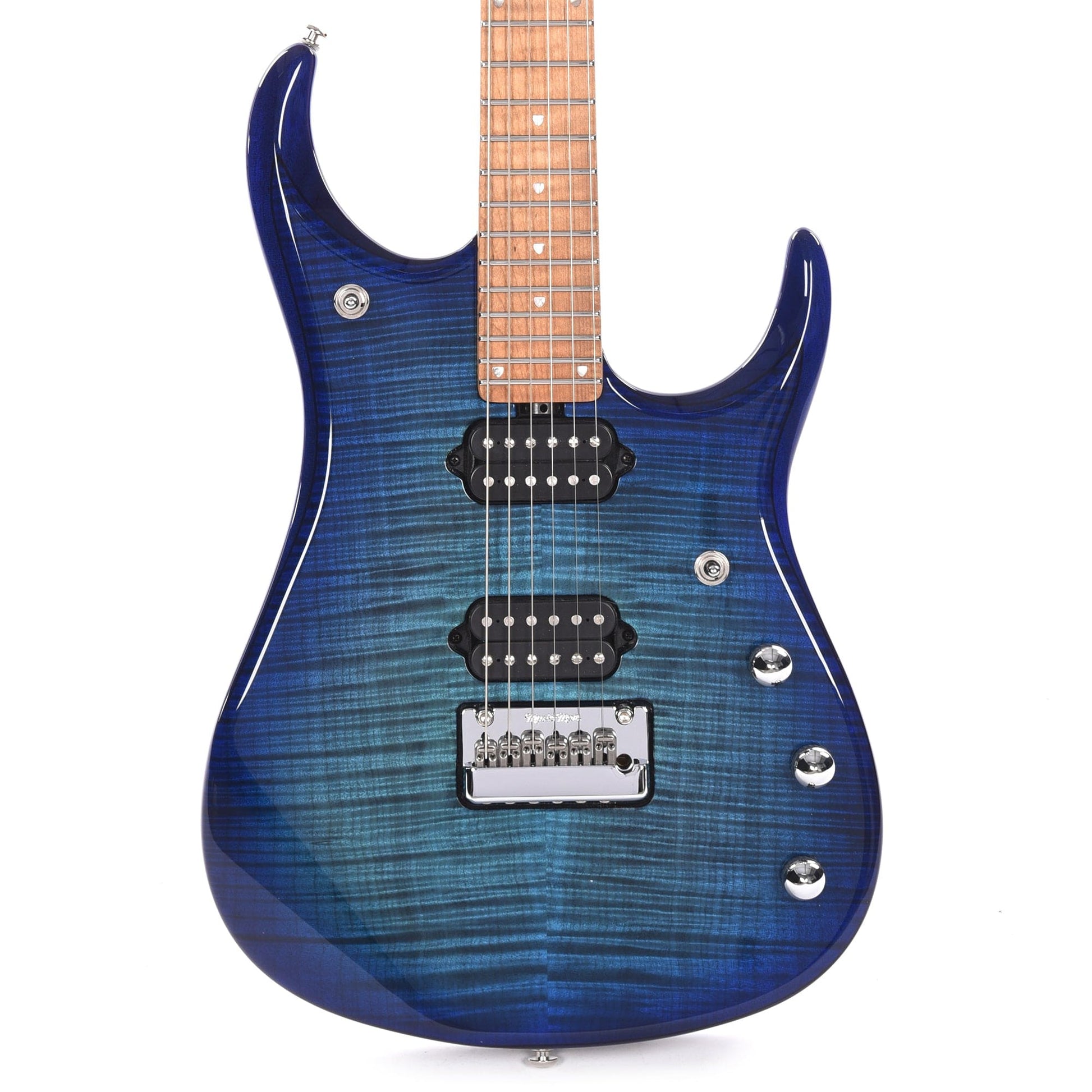 Music Man JP15 Cerulean Paradise Flame w/Figured Roasted Maple Neck Electric Guitars / Solid Body