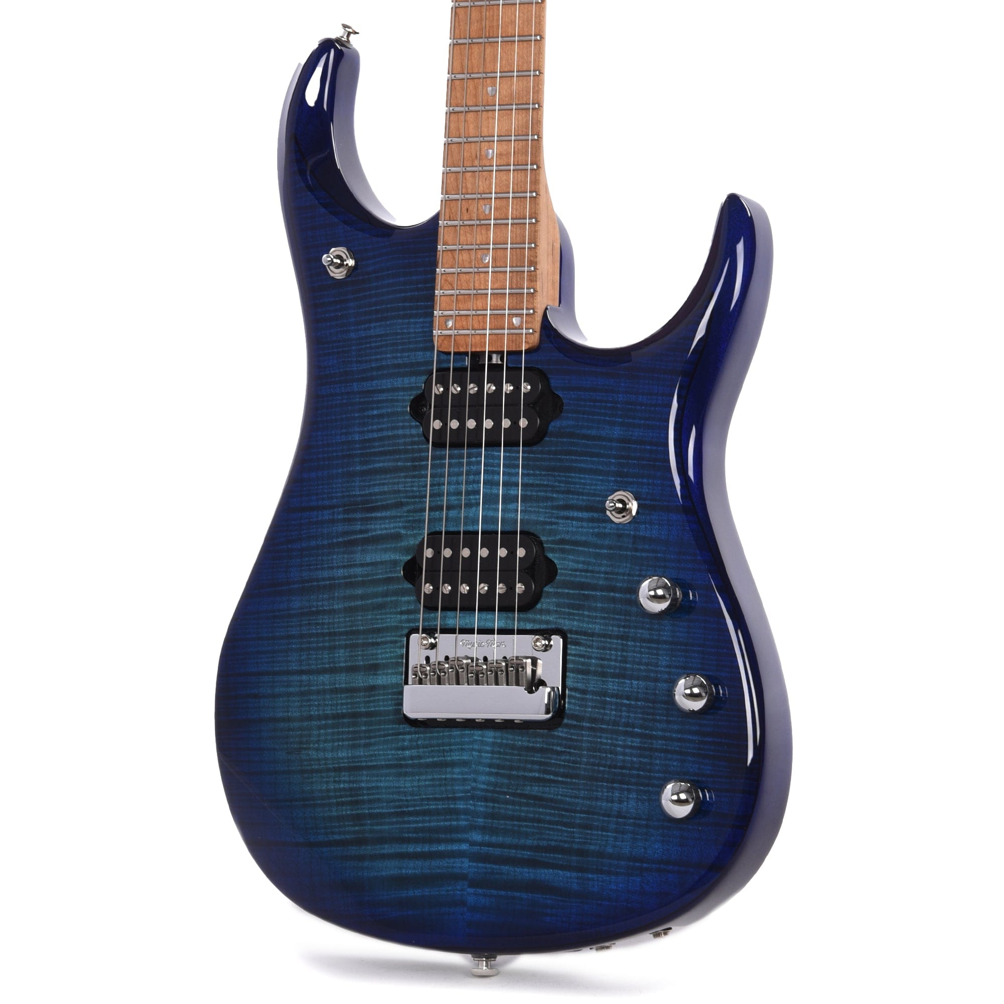 Music Man JP15 Cerulean Paradise Flame w/Figured Roasted Maple Neck Electric Guitars / Solid Body