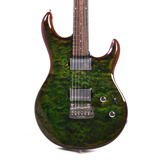 Music Man Luke III HH Lucious Green Quilt Electric Guitars / Solid Body