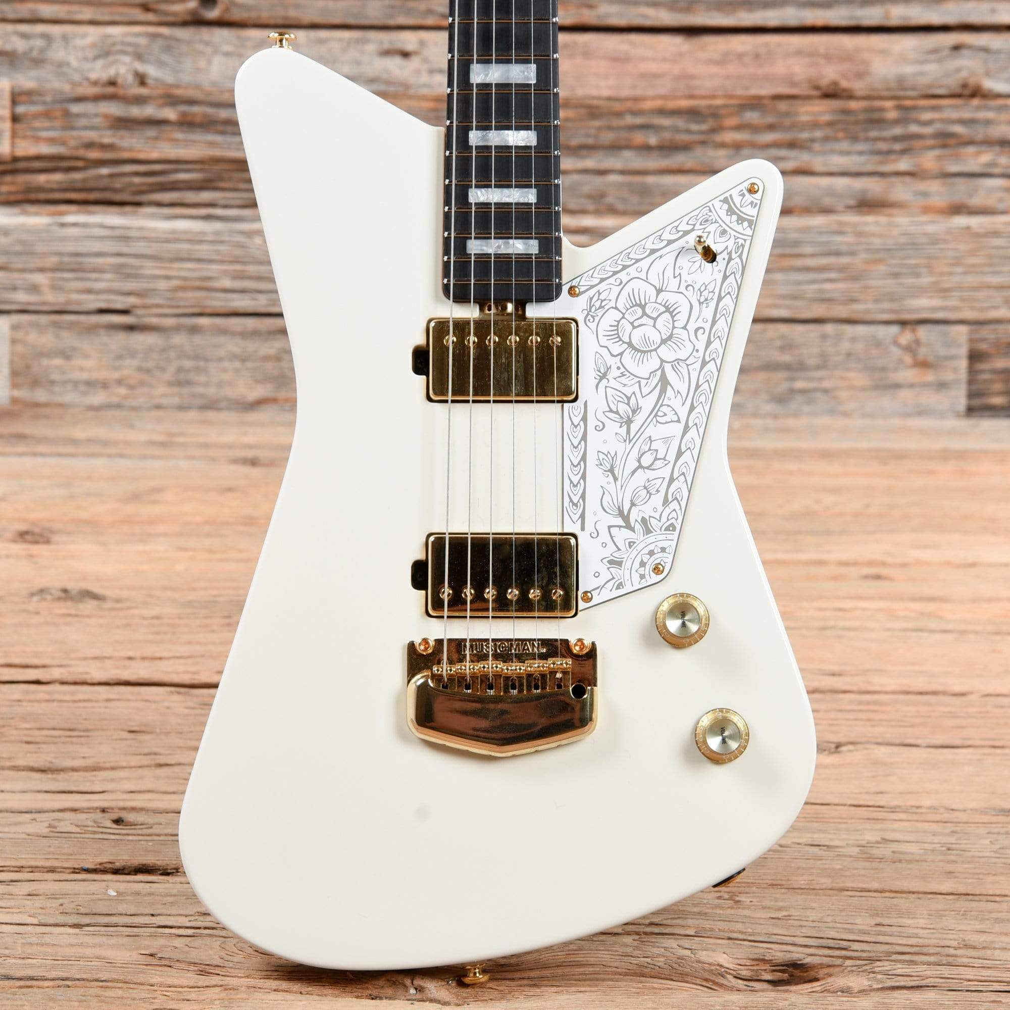 Music Man Mariposa Guitar Imperial White Electric Guitars / Solid Body