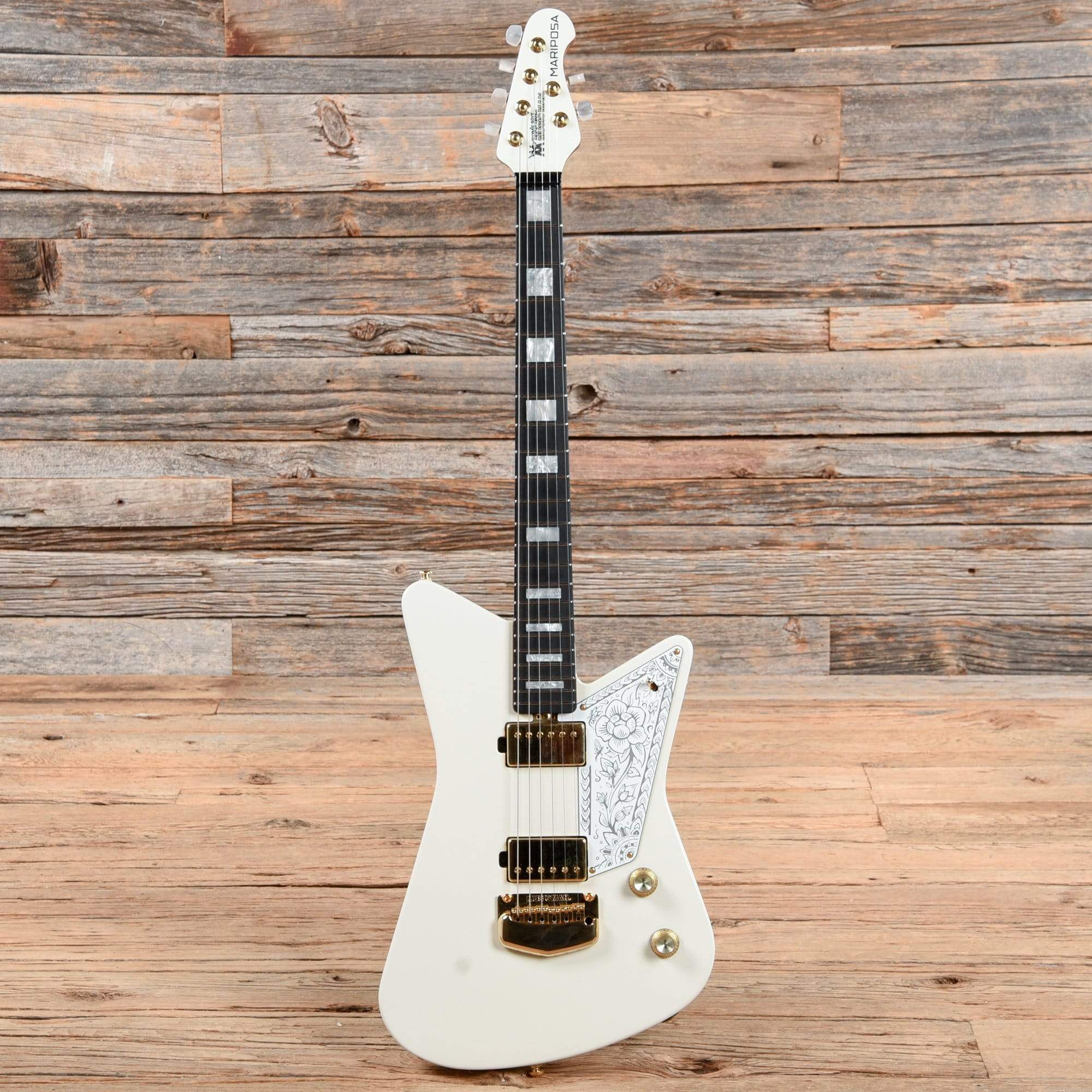 Music Man Mariposa Guitar Imperial White Electric Guitars / Solid Body