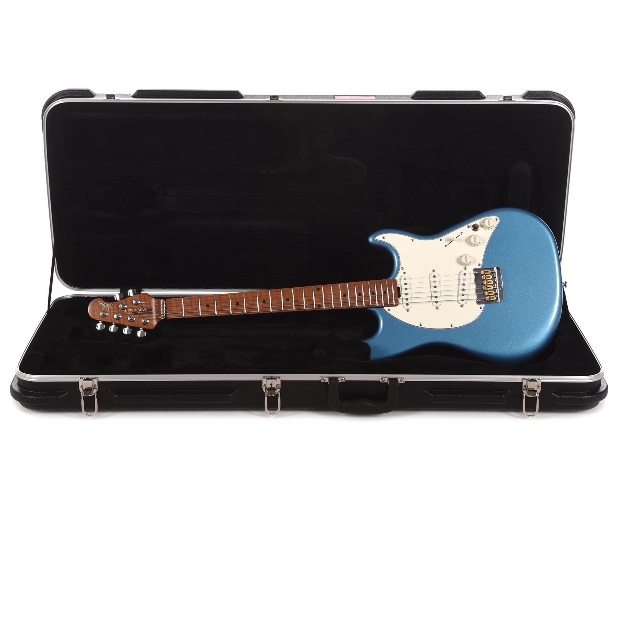 Music Man Signature Hunter Hayes Cutlass Guitar Lake Tahoe Blue w/Roasted Figured Maple Neck Electric Guitars / Solid Body