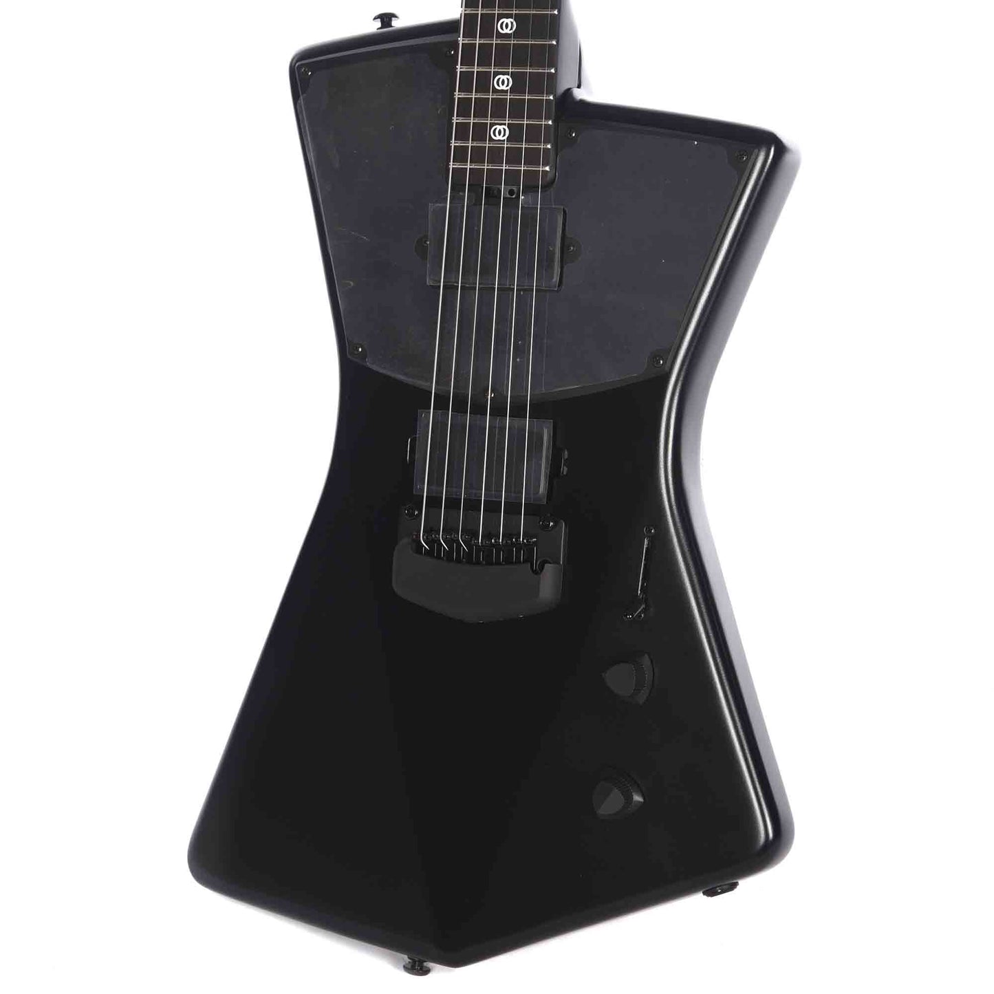 Music Man St Vincent HH Stealth Black w/Black Pickguard Electric Guitars / Solid Body