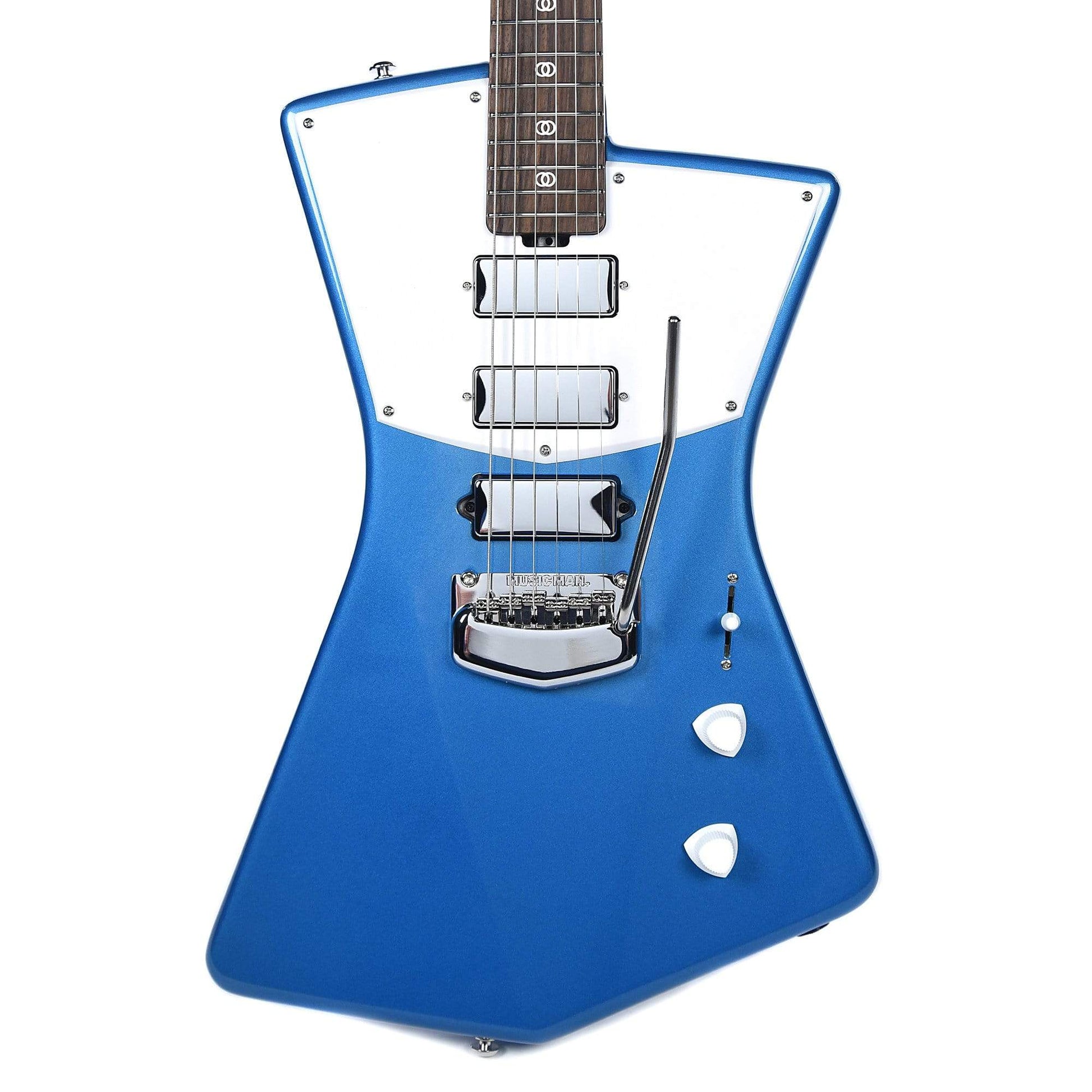 Music Man St. Vincent HHH Vincent Blue Figured Roasted Maple Neck w/Rosewood Fingerboard Electric Guitars / Solid Body