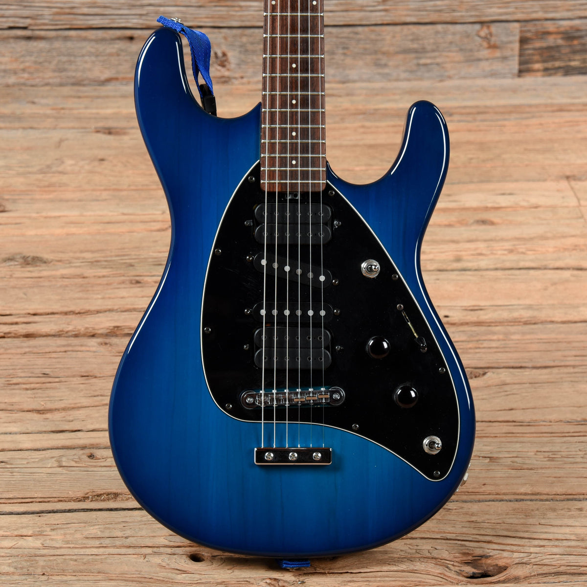 Music Man Steve Morse Hardtail Blue Burst 2005 – Chicago Music Exchange