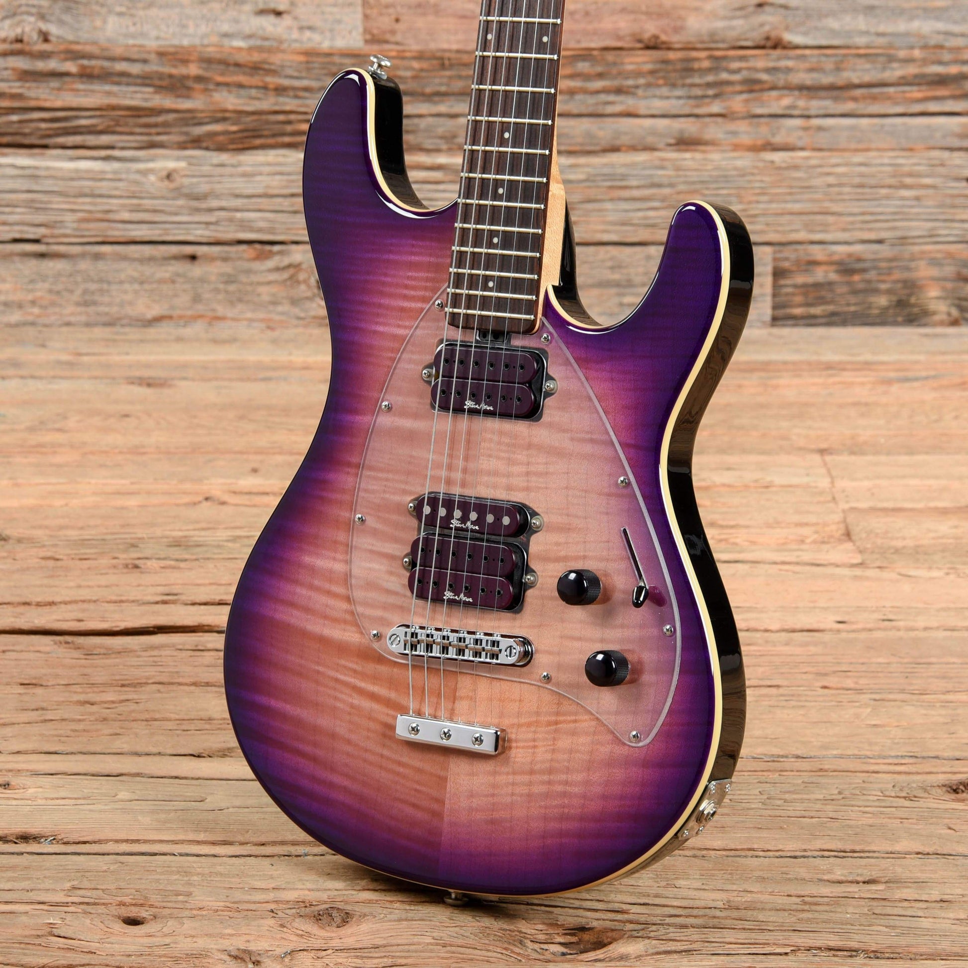 Music Man Steve Morse Signature Y2D Hardtail Purple Sunset Flame 2012 Electric Guitars / Solid Body