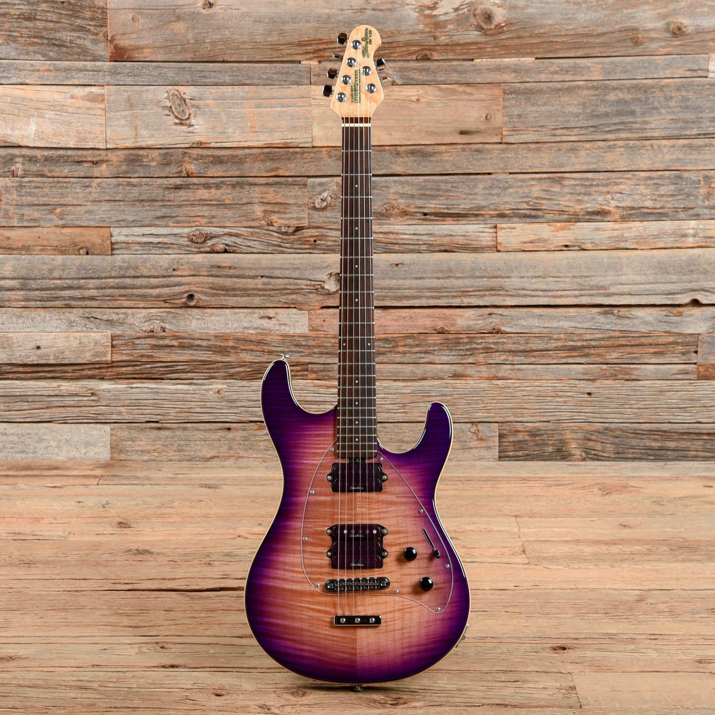 Music Man Steve Morse Signature Y2D Hardtail Purple Sunset Flame 2012 Electric Guitars / Solid Body