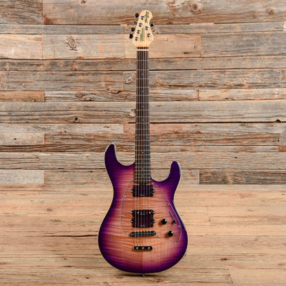 Music Man Steve Morse Signature Y2D Hardtail Purple Sunset Flame 2012 Electric Guitars / Solid Body