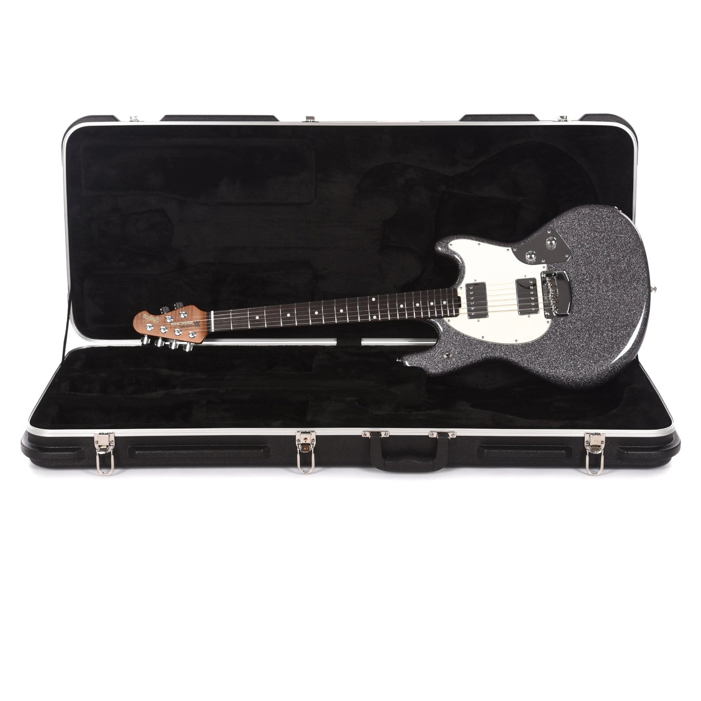 Music Man StingRay Guitar Charcoal Sparkle Electric Guitars / Solid Body