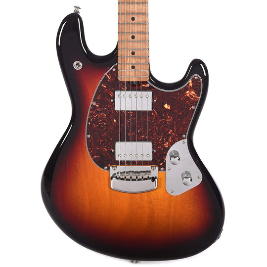 Music Man StingRay Guitar Vintage Sunburst Figured Roasted Maple Neck w/Tortoise Shell Pickguard Electric Guitars / Solid Body