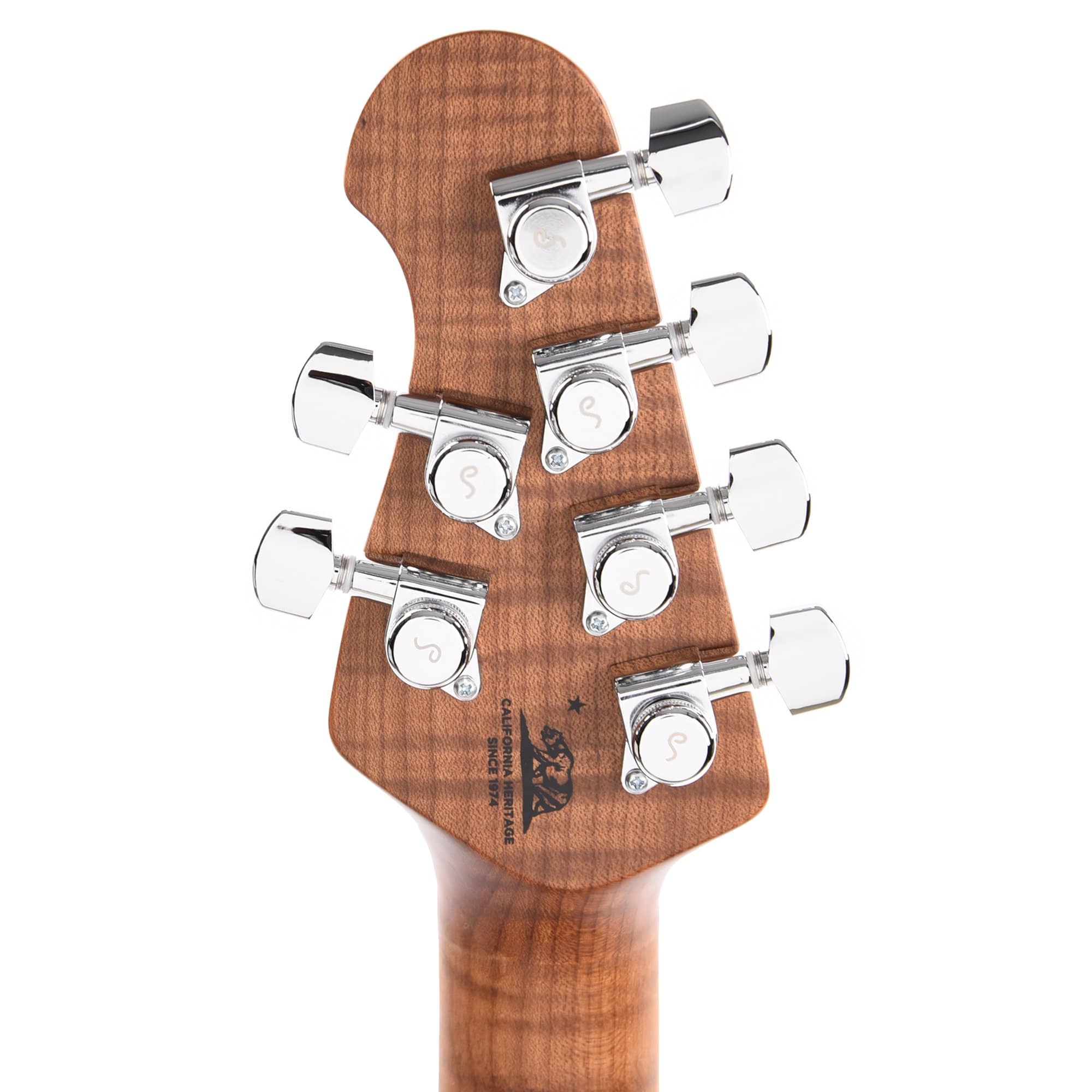 Music Man StingRay RS HH Burnt Amber w/Figured Roasted Maple Neck Black Electric Guitars / Solid Body