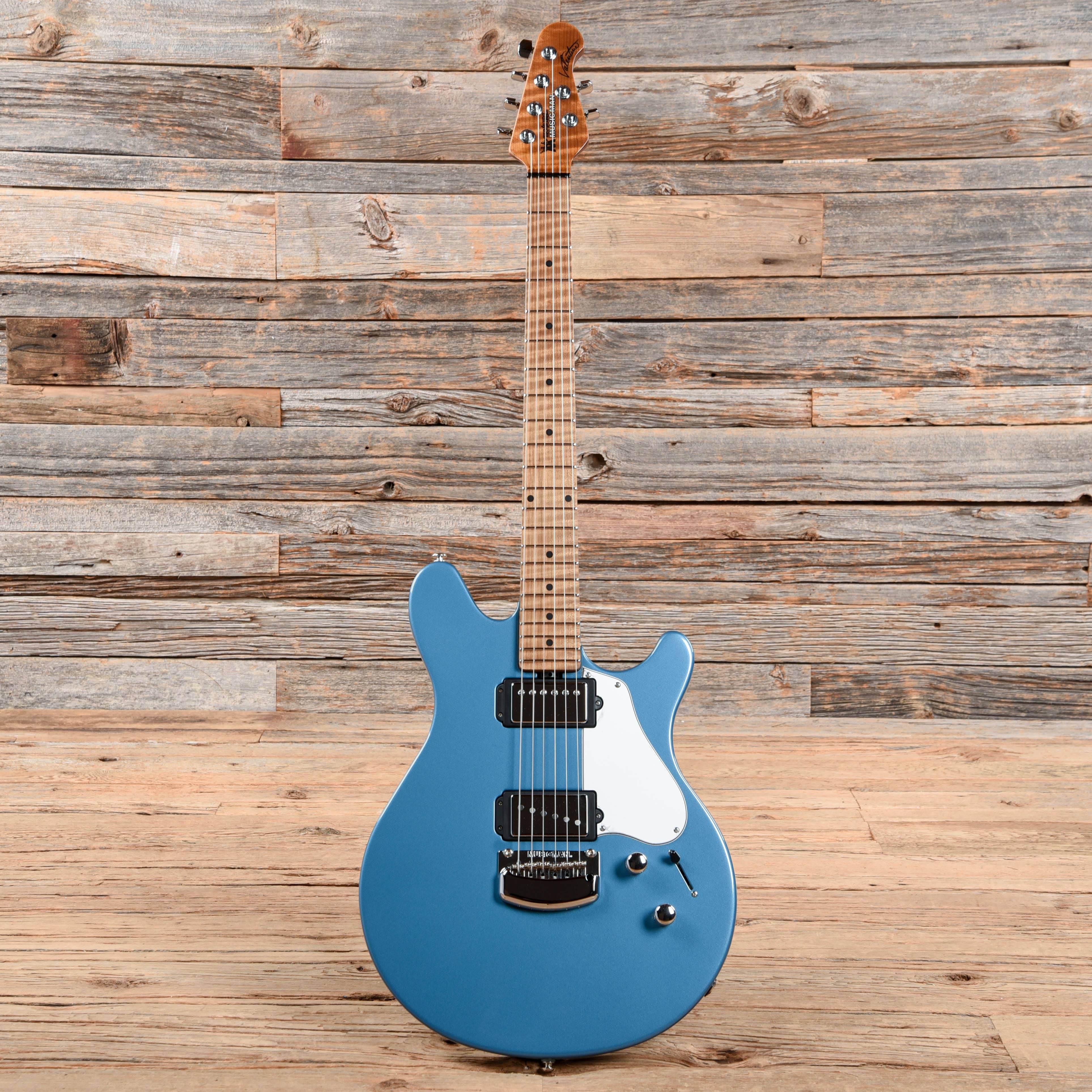 Music Man Valentine Tremolo w/Roasted Maple Neck Toluca Lake Blue 2018 Electric Guitars / Solid Body