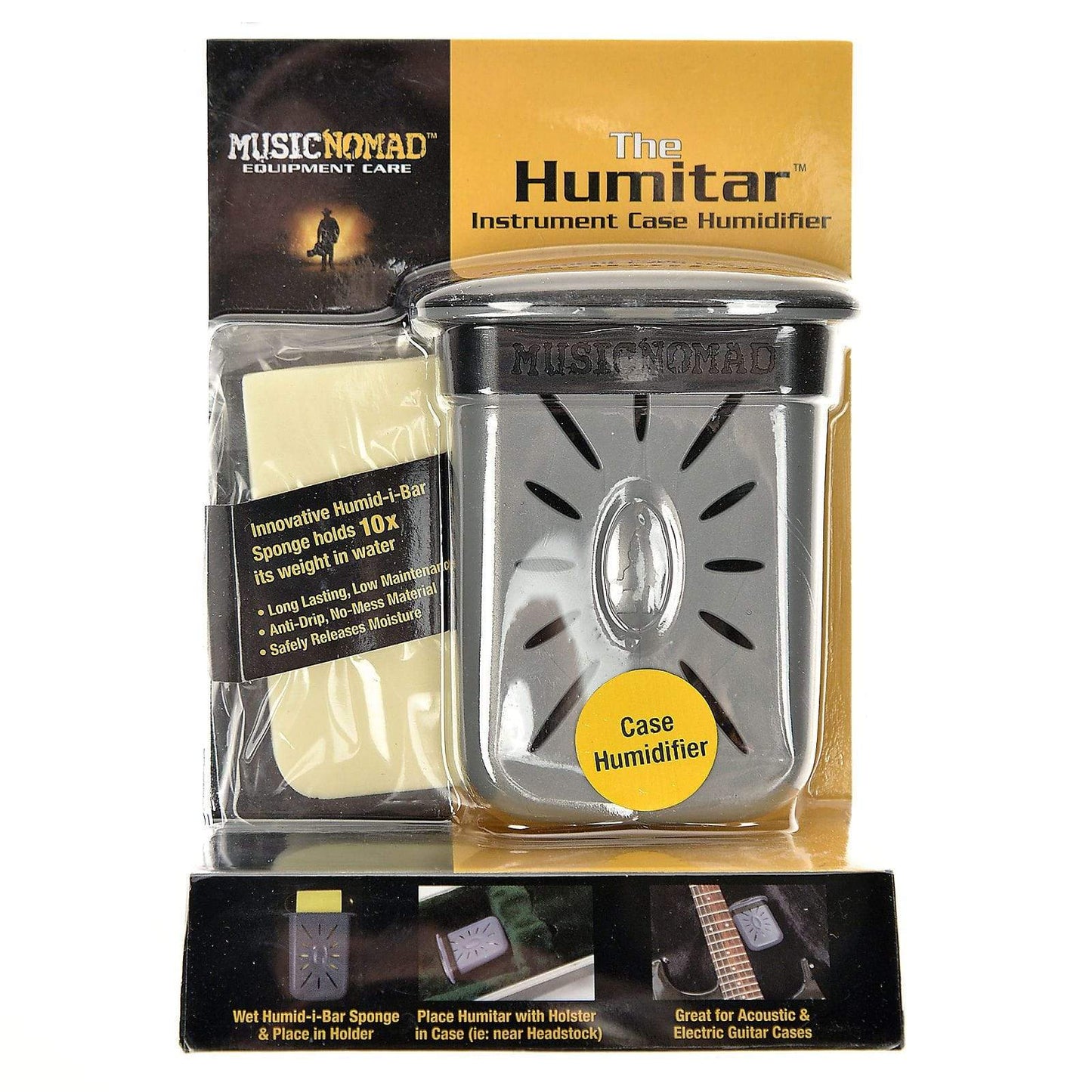Music Nomad The Humitar Instrument Care Humidifier with Case Holder Accessories / Humidifiers