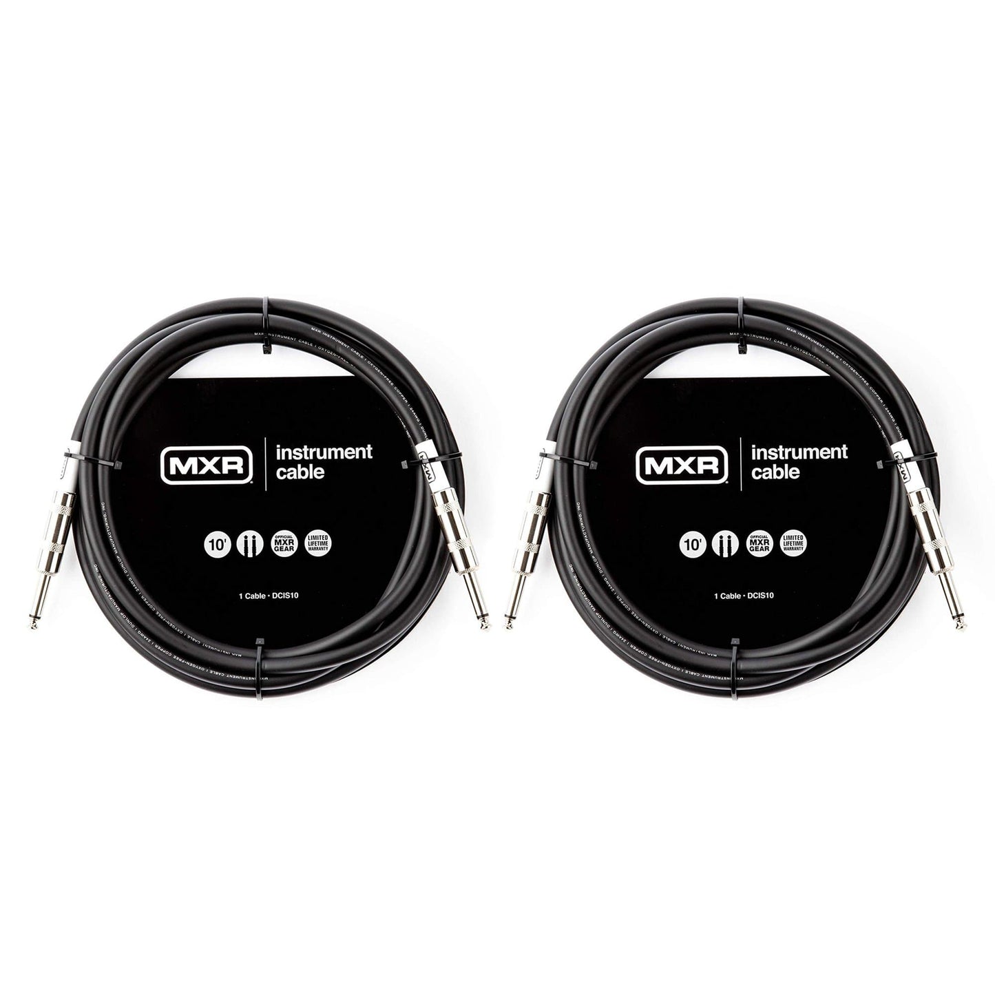MXR DCIS 10ft Instrument Cable 2 Pack Bundle Accessories / Cables