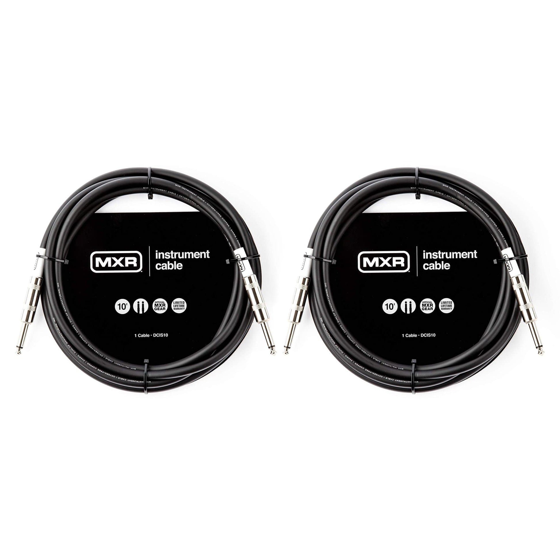 MXR DCIS 10ft Instrument Cable 2 Pack Bundle Accessories / Cables