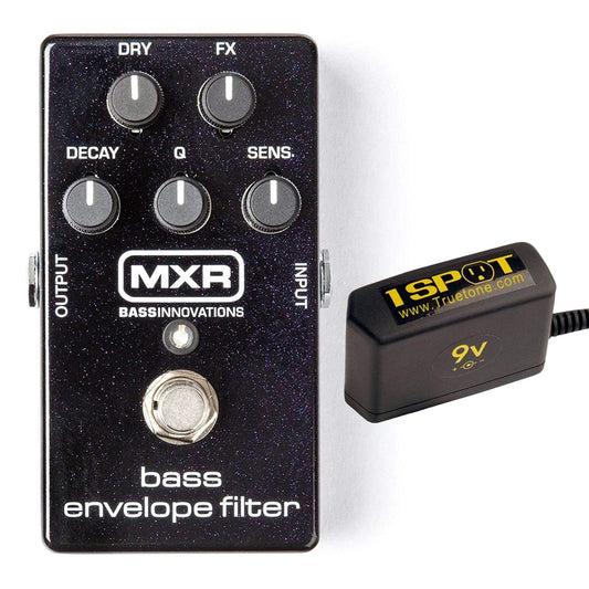 MXR M-82 Bass Envelope Filter Bundle w/ Truetone 1 Spot Space Saving 9v Adapter Effects and Pedals / Bass Pedals,Effects and Pedals / Wahs and Filters
