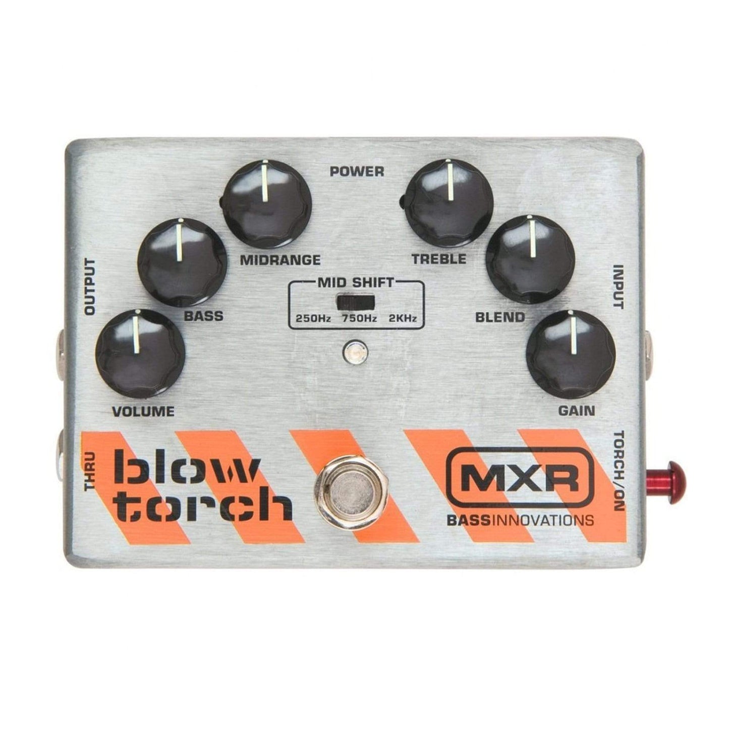 MXR M-181 Blow Torch Bass Distortion Bundle w/ Truetone 1 Spot Space Saving 9v Adapter Effects and Pedals / Bass Pedals
