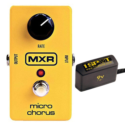 MXR M-148 Micro Chorus Bundle w/ Truetone 1 Spot Space Saving 9v Adapter Effects and Pedals / Chorus and Vibrato