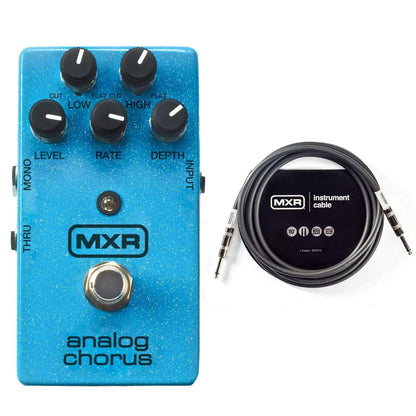 MXR M-234 Analog Chorus Bundle w/MXR 10ft Instrument Cable Effects and Pedals / Chorus and Vibrato