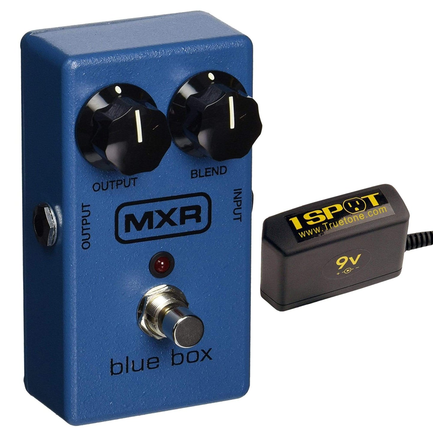 MXR M-103 Blue Box Bundle w/ Truetone 1 Spot Space Saving 9v Adapter Effects and Pedals / Fuzz,Effects and Pedals / Octave and Pitch