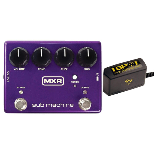 MXR M225 Sub Machine Fuzz Bundle w/ Truetone 1 Spot Space Saving 9v Adapter Effects and Pedals / Fuzz