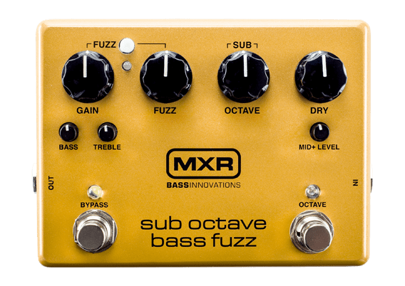 MXR Sub Machine Fuzz M-225 Pedale Effetti Per Chitarra Elettrica + 3 Set Di Corde In Omaggio