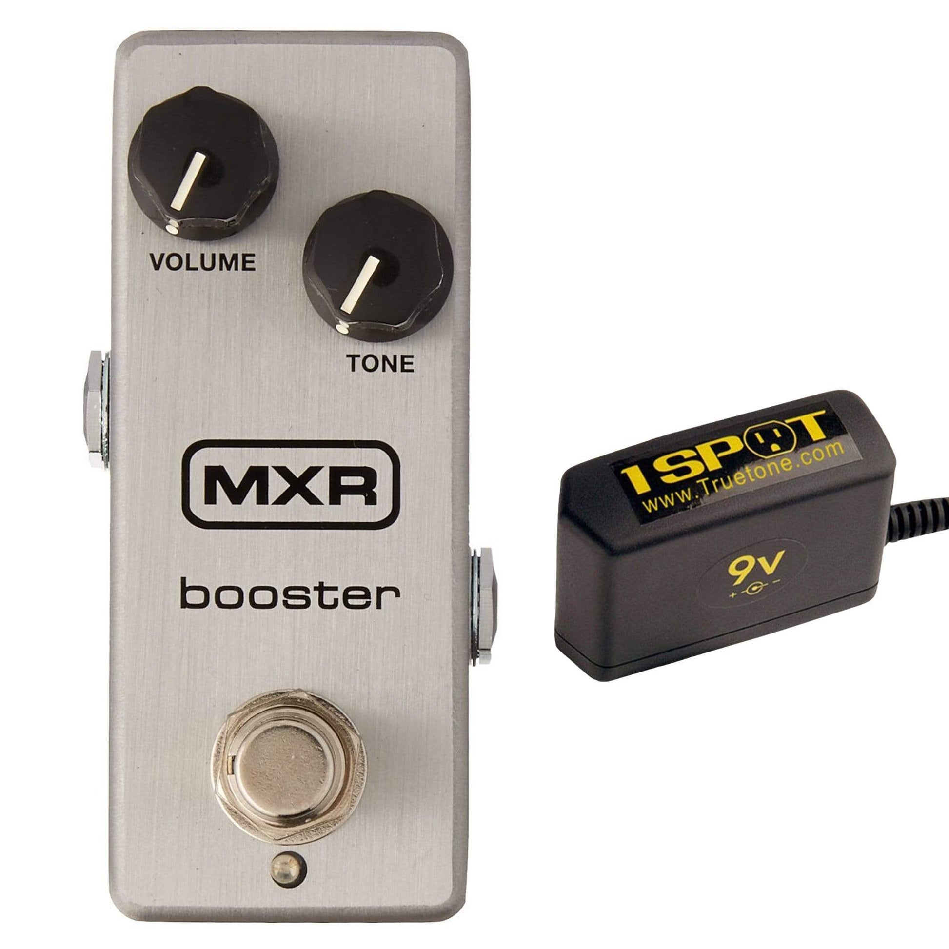 MXR Booster Mini Bundle w/ Truetone 1 Spot Space Saving 9v Adapter