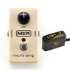 MXR M-133 Micro Amp Bundle w/ Truetone 1 Spot Space Saving 9v Adapter Effects and Pedals / Overdrive and Boost