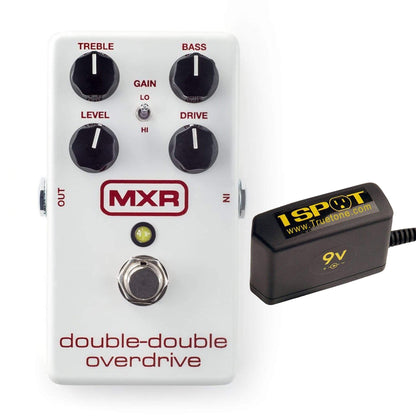 MXR M-250 Double Double Overdrive Bundle w/ Truetone 1 Spot Space Saving 9v Adapter Effects and Pedals / Overdrive and Boost