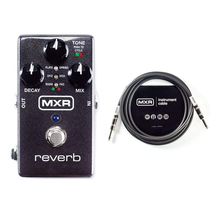 MXR M300 Digital Reverb Bundle W/MXR 10ft Instrument Cable Effects and Pedals / Reverb