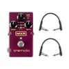 MXR M305 Tremolo Pedal w/(2) RockBoard Flat Patch Cables Bundle Effects and Pedals / Tremolo and Vibrato