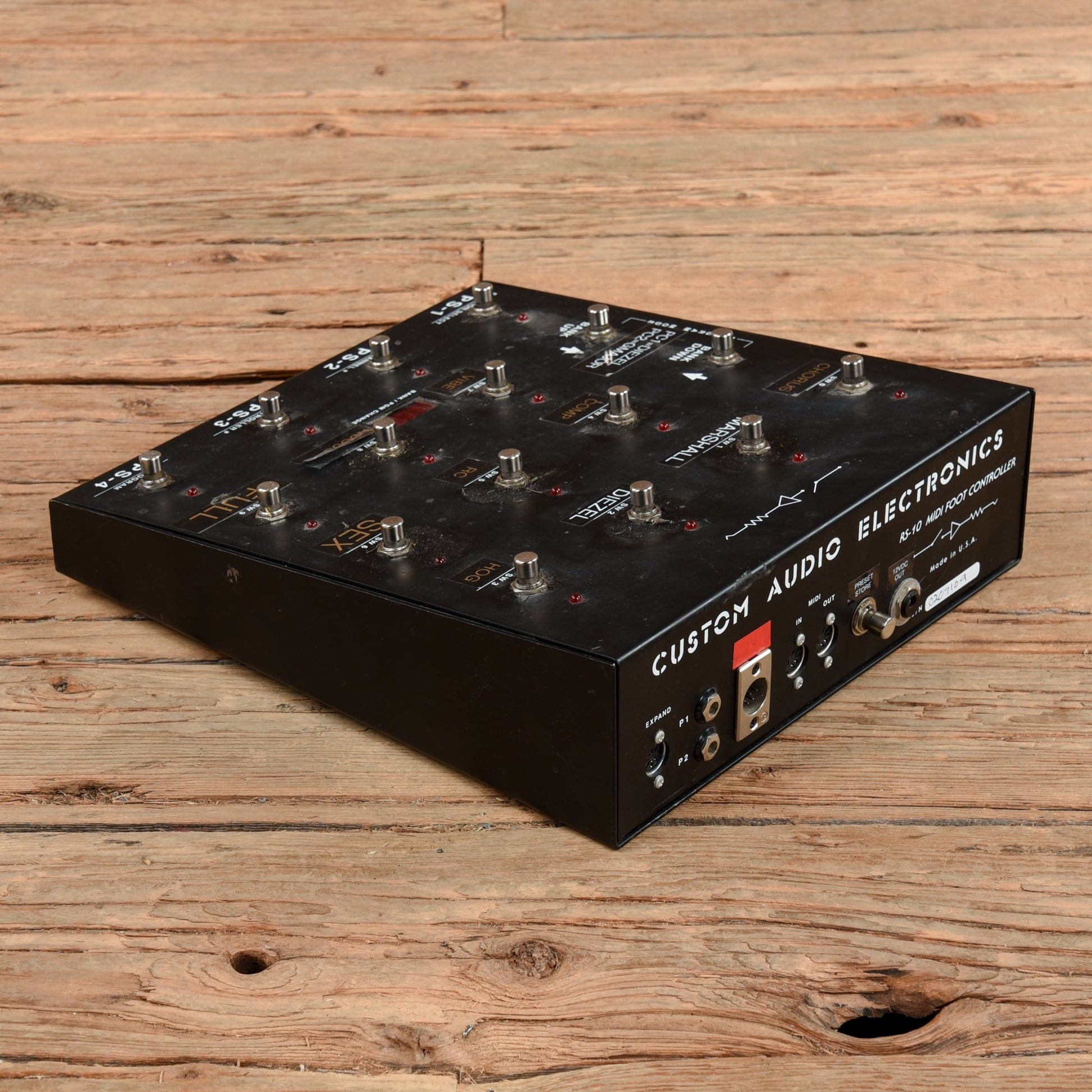 midi pedal controller MXR Custom Audio Electronics RS-10 MIDI Foot Controller