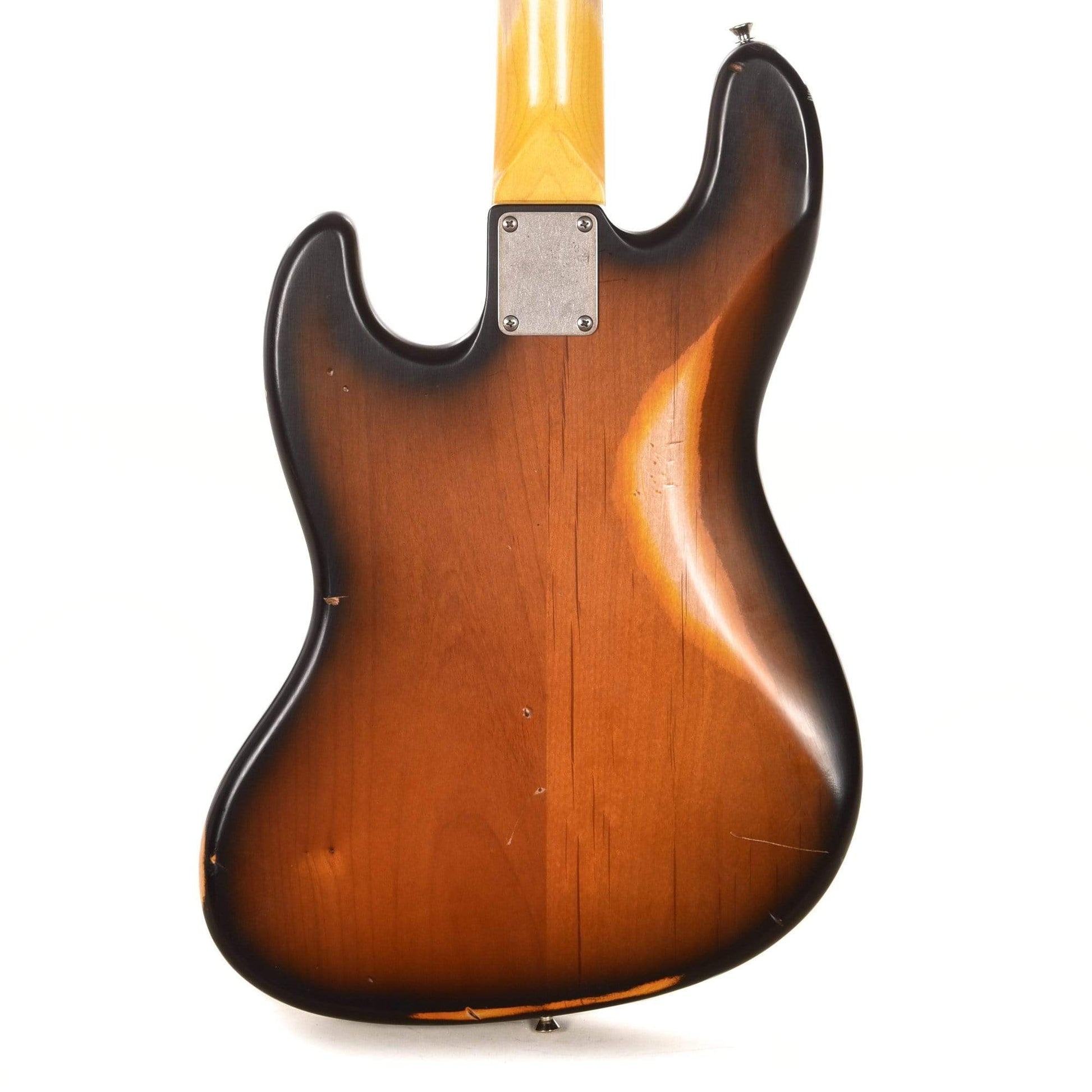 Nash JB-63 2-Tone Sunburst Medium Relic w/4-Ply Tortoise Pickguard & Lollar Pickups Bass Guitars / 4-String