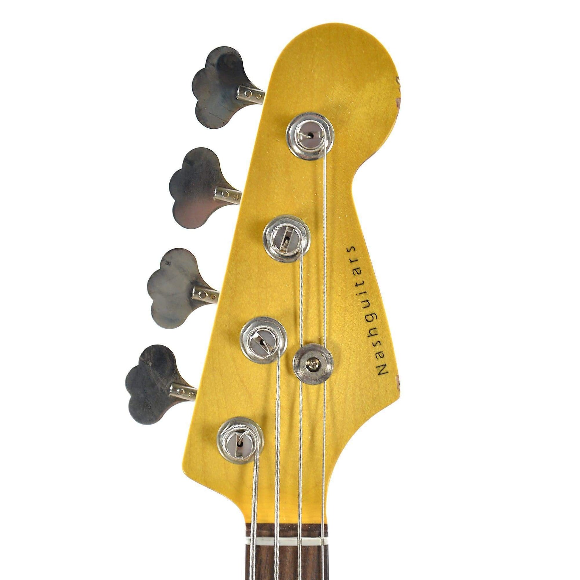 Nash JB-63 3-Tone Sunburst Medium Aging w/Tortoise Pickguard & Lollar Pickups Bass Guitars / 4-String