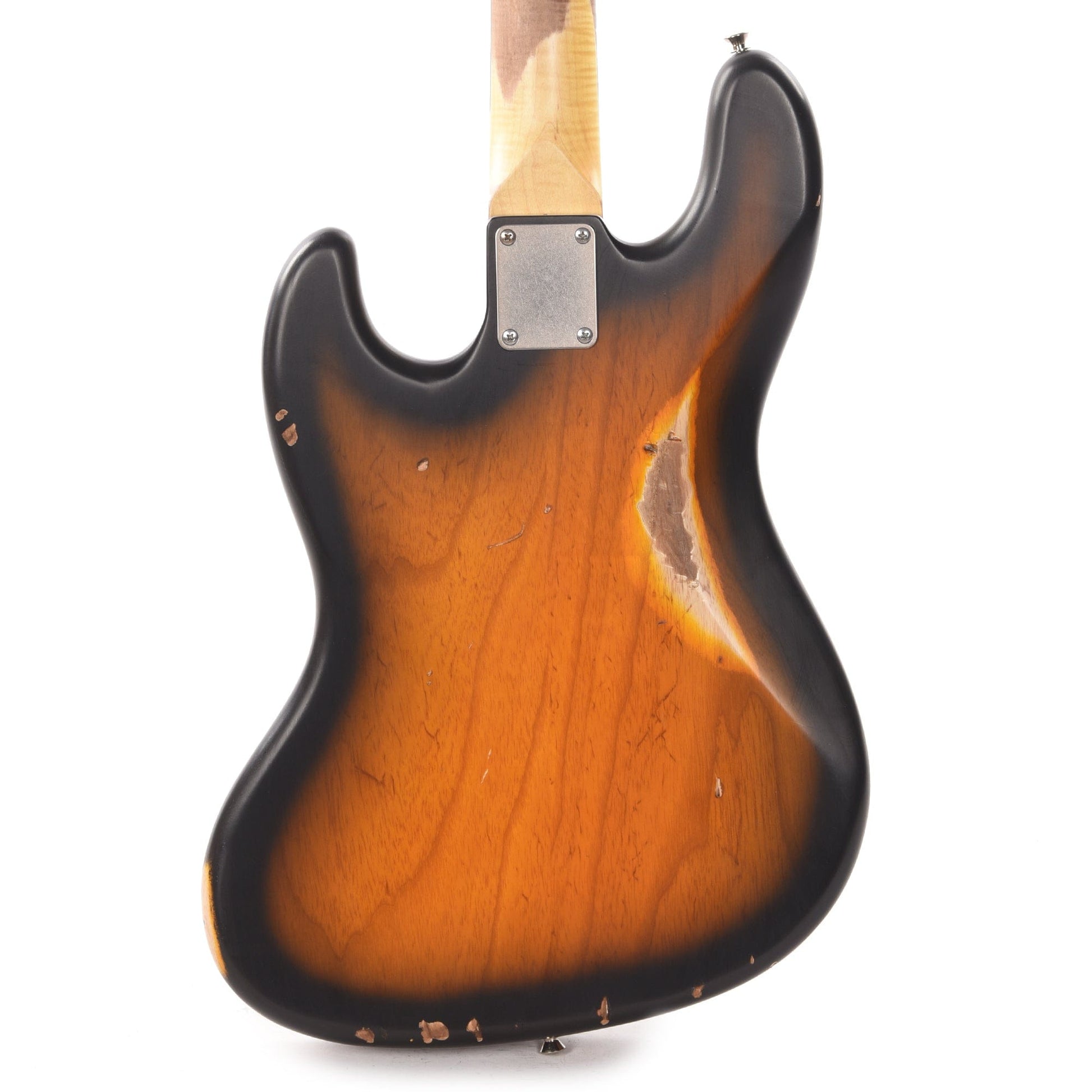 Nash JB-63 Ash 2-Tone Sunburst Medium Relic w/4-Ply Tortoise Pickguard & Lollar Pickups Bass Guitars / 4-String