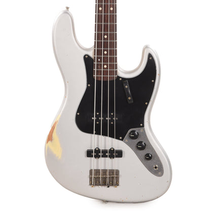 Nash JB-63 Inca Silver Medium Relic w/3-Ply Black Pickguard & Lollar Pickups (Serial #CHI595) Bass Guitars / 4-String