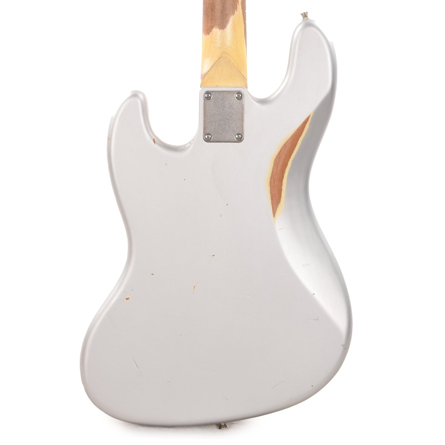 Nash JB-63 Inca Silver Medium Relic w/3-Ply Black Pickguard & Lollar Pickups (Serial #CHI595) Bass Guitars / 4-String