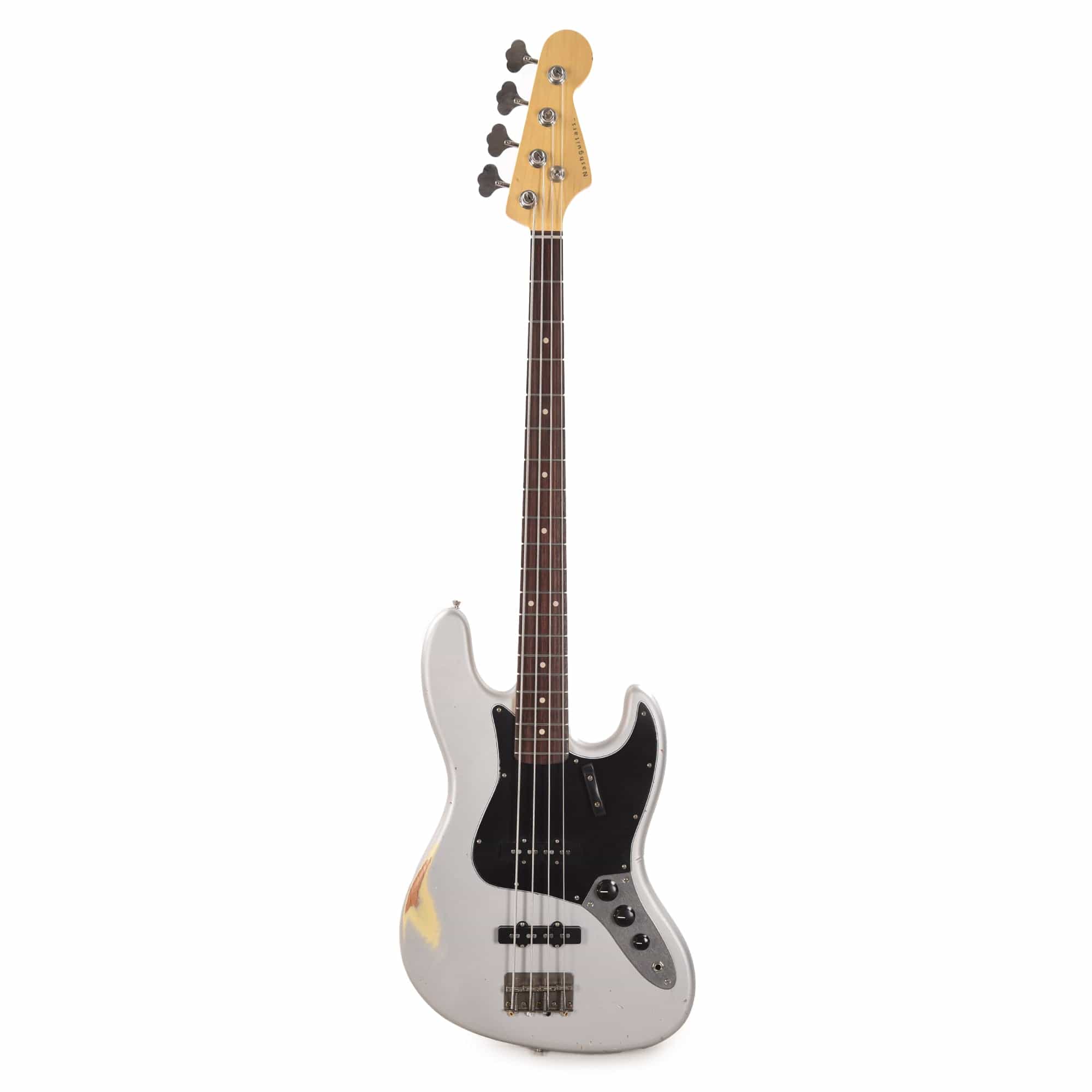 Nash JB-63 Inca Silver Medium Relic w/3-Ply Black Pickguard & Lollar Pickups (Serial #CHI595) Bass Guitars / 4-String
