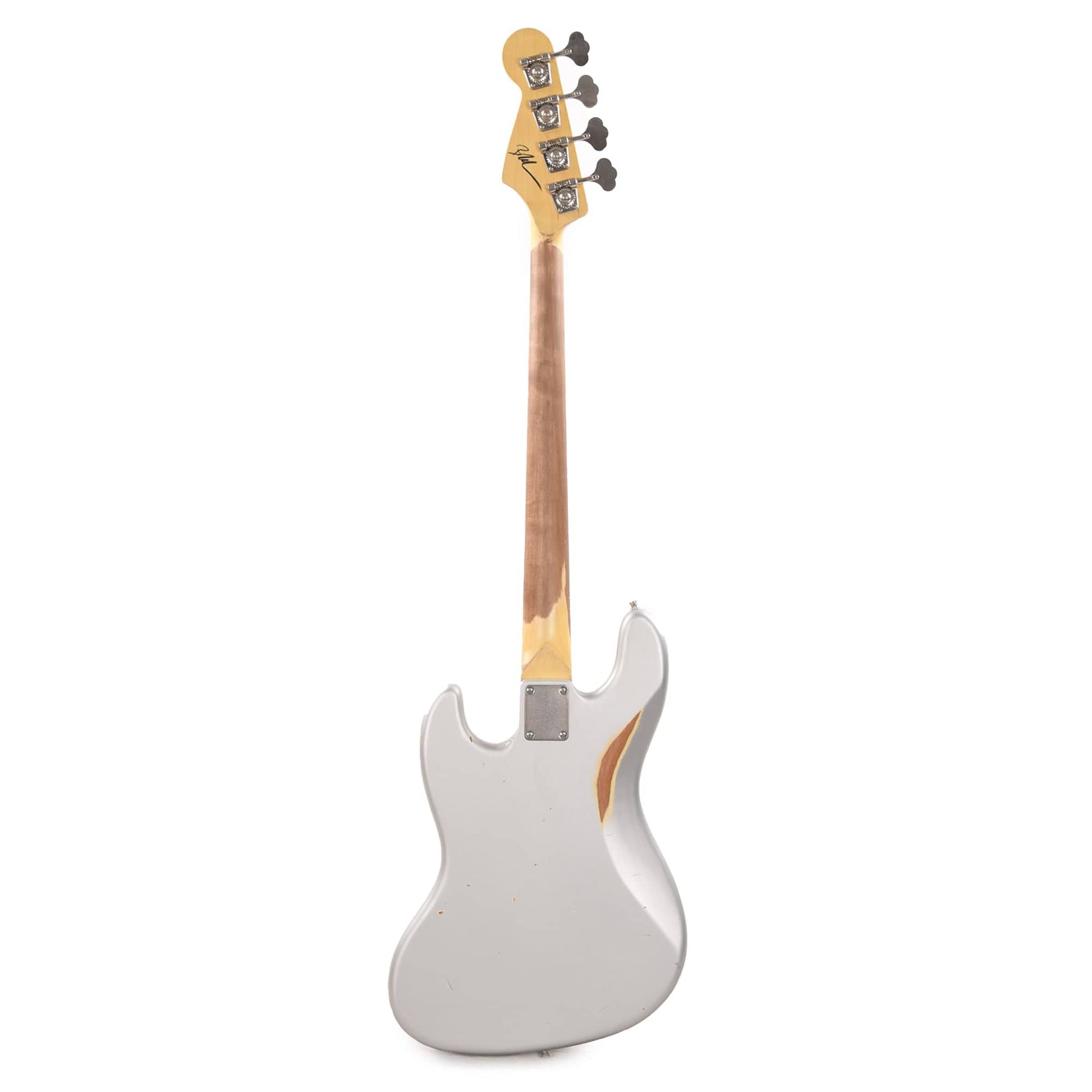 Nash JB-63 Inca Silver Medium Relic w/3-Ply Black Pickguard & Lollar Pickups (Serial #CHI595) Bass Guitars / 4-String