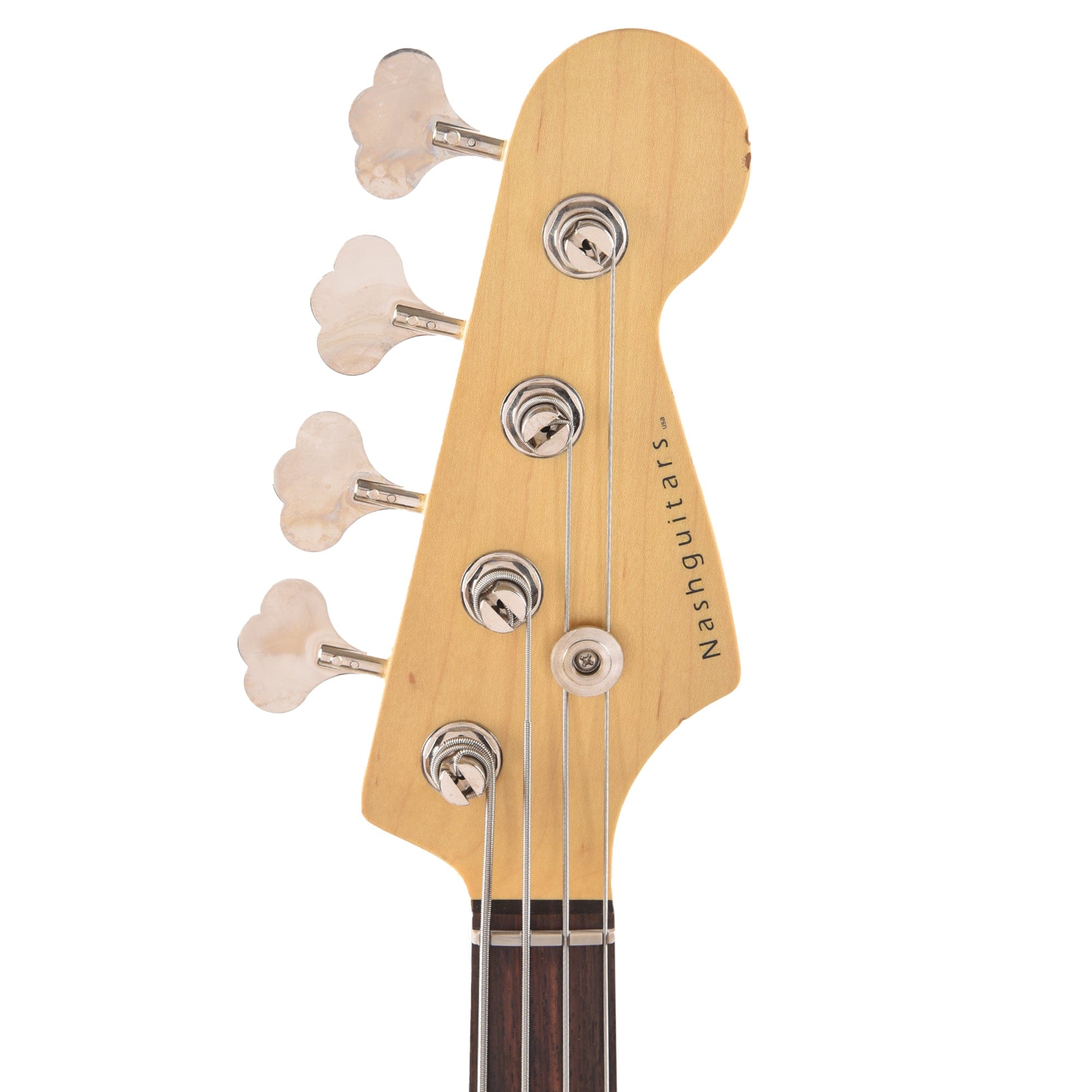 Nash JB-63 Inca Silver Medium Relic w/3-Ply Black Pickguard & Lollar Pickups (Serial #CHI595) Bass Guitars / 4-String