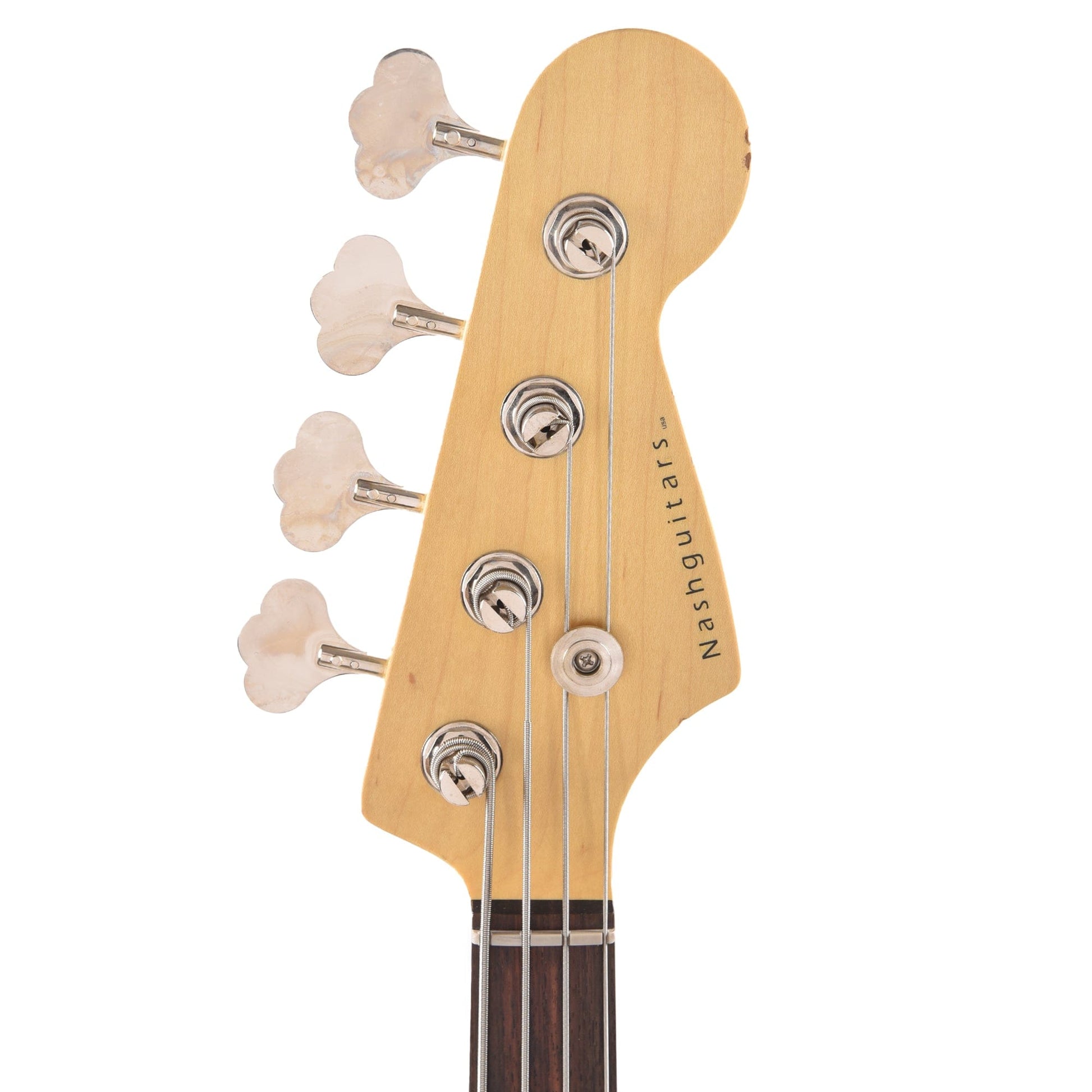 Nash JB-63 Inca Silver Medium Relic w/3-Ply Black Pickguard & Lollar Pickups (Serial #CHI595) Bass Guitars / 4-String