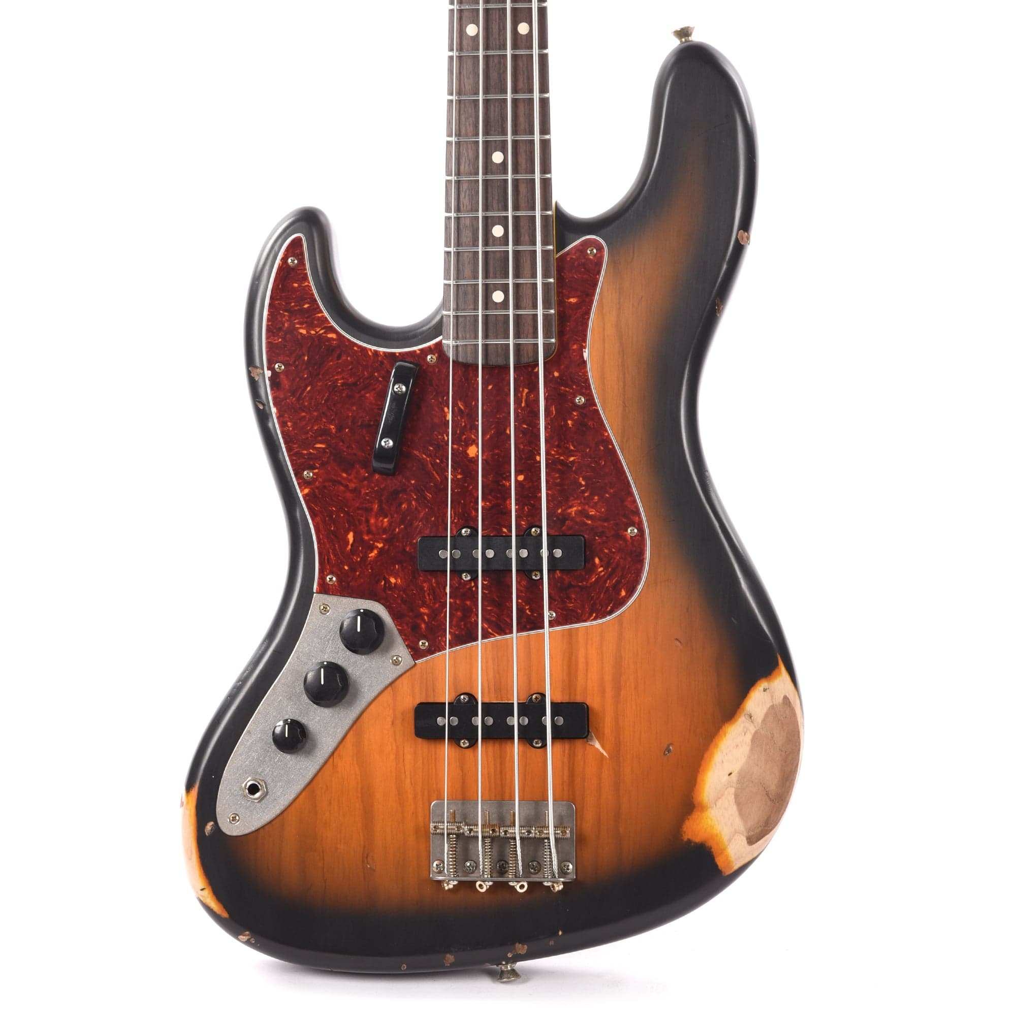 Nash JB-63 LEFTY Ash 2-Tone Sunburst Medium w/ Lollar Pickups Bass Guitars / 4-String