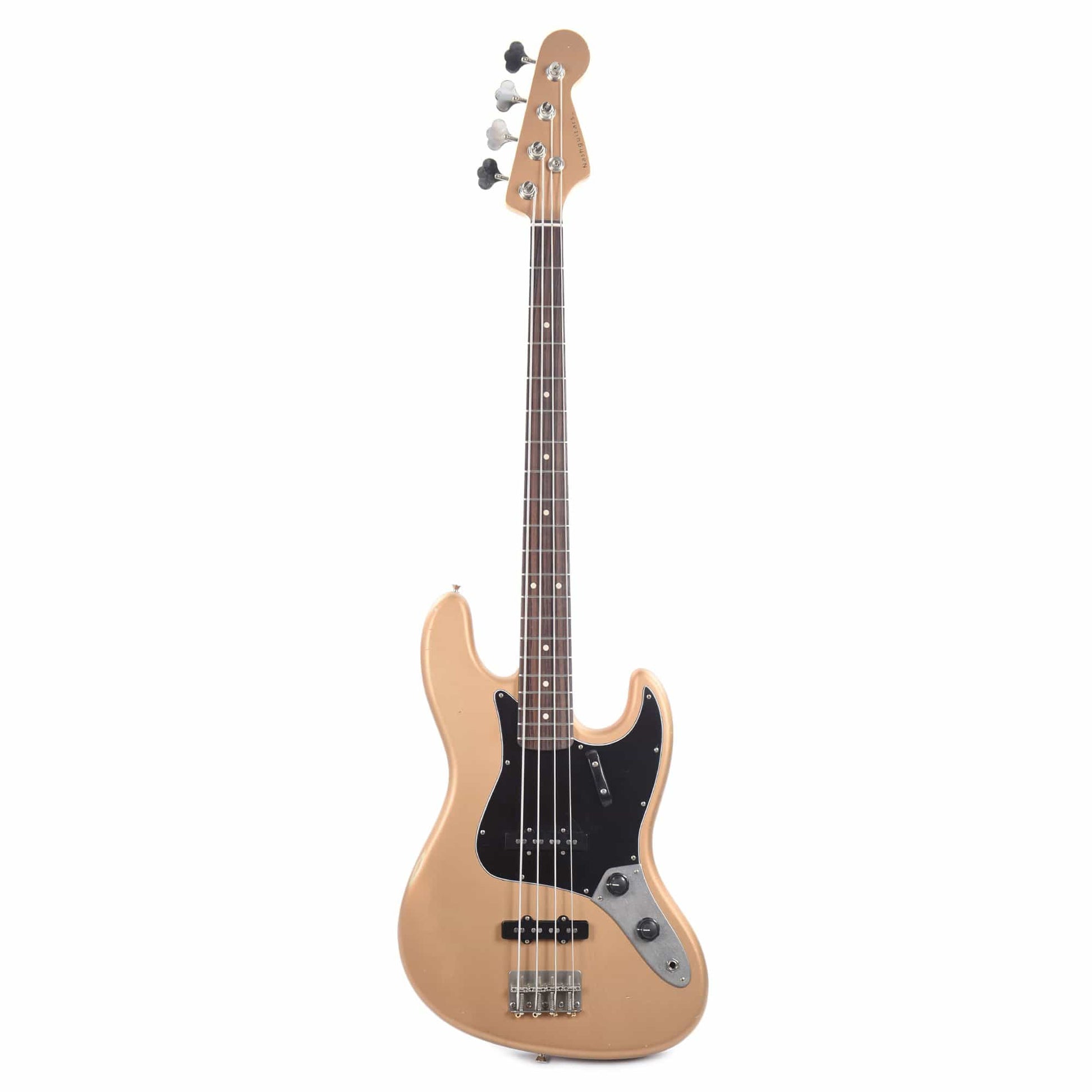 Nash JB-63 Les Paul Gold Light Relic w/3-Ply Black PIckguard, Matching Headstock, Stack Knob, & Lollar Pickups Bass Guitars / 4-String