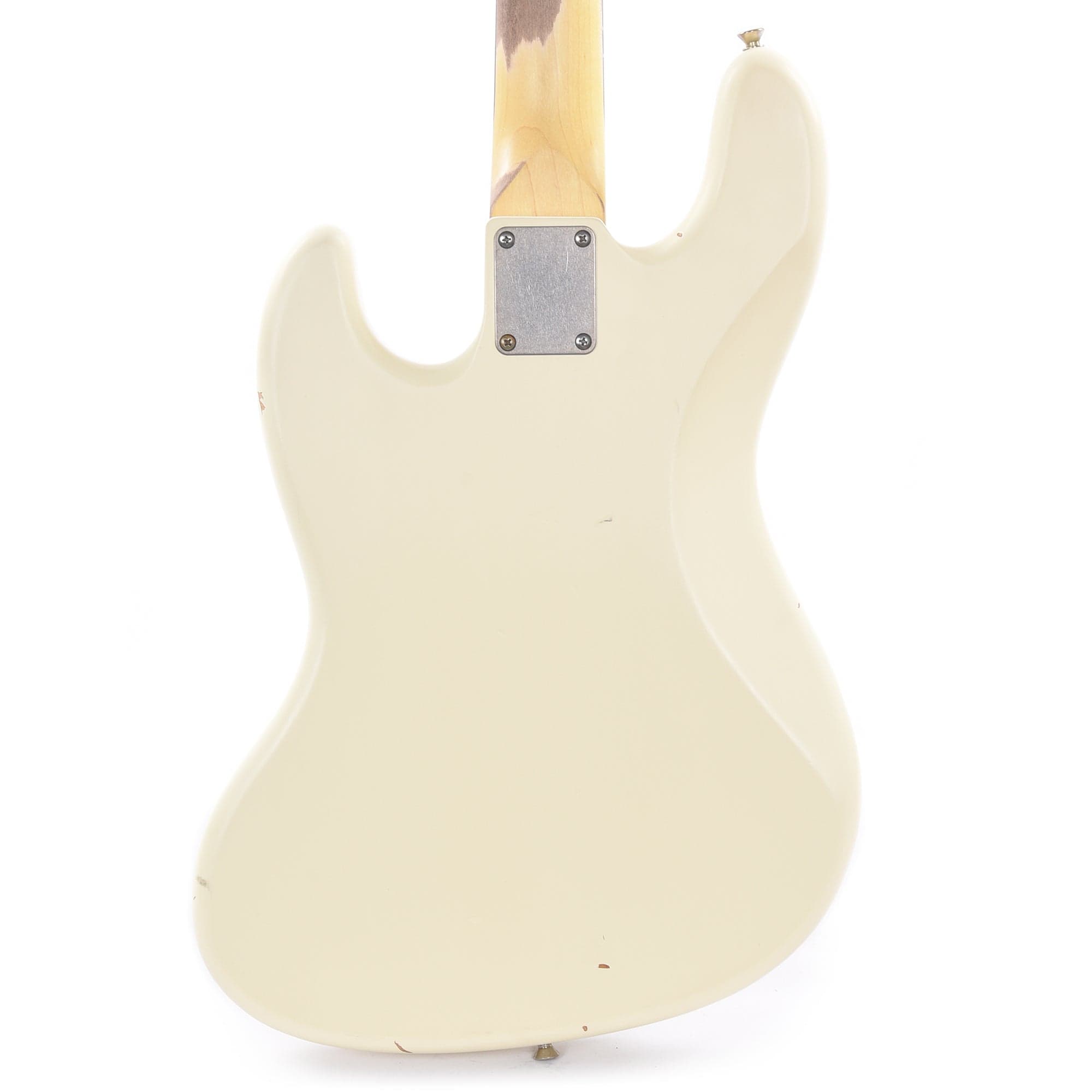 Nash JB-63 Olympic White Light Relic w/4-Ply Tortoise Pickguard, Matching Headstock, & Lollar Pickups Bass Guitars / 4-String