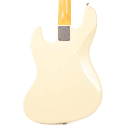 Nash JB-63 Olympic White Light Relic w/4-Ply Tortoise Pickguard, Matching Headstock, Stack Knob, & Lollar Pickups Bass Guitars / 4-String
