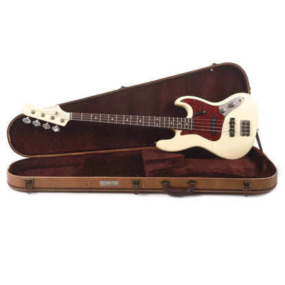 Nash JB-63 Olympic White Light Relic w/4-Ply Tortoise Pickguard, Matching Headstock, Stack Knob, & Lollar Pickups Bass Guitars / 4-String