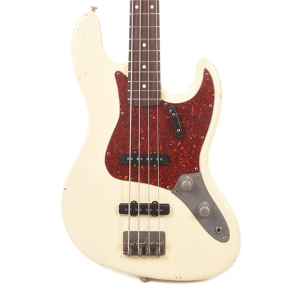 Nash JB-63 Olympic White Light Relic w/4-Ply Tortoise Pickguard, Matching Headstock, Stack Knob, & Lollar Pickups Bass Guitars / 4-String