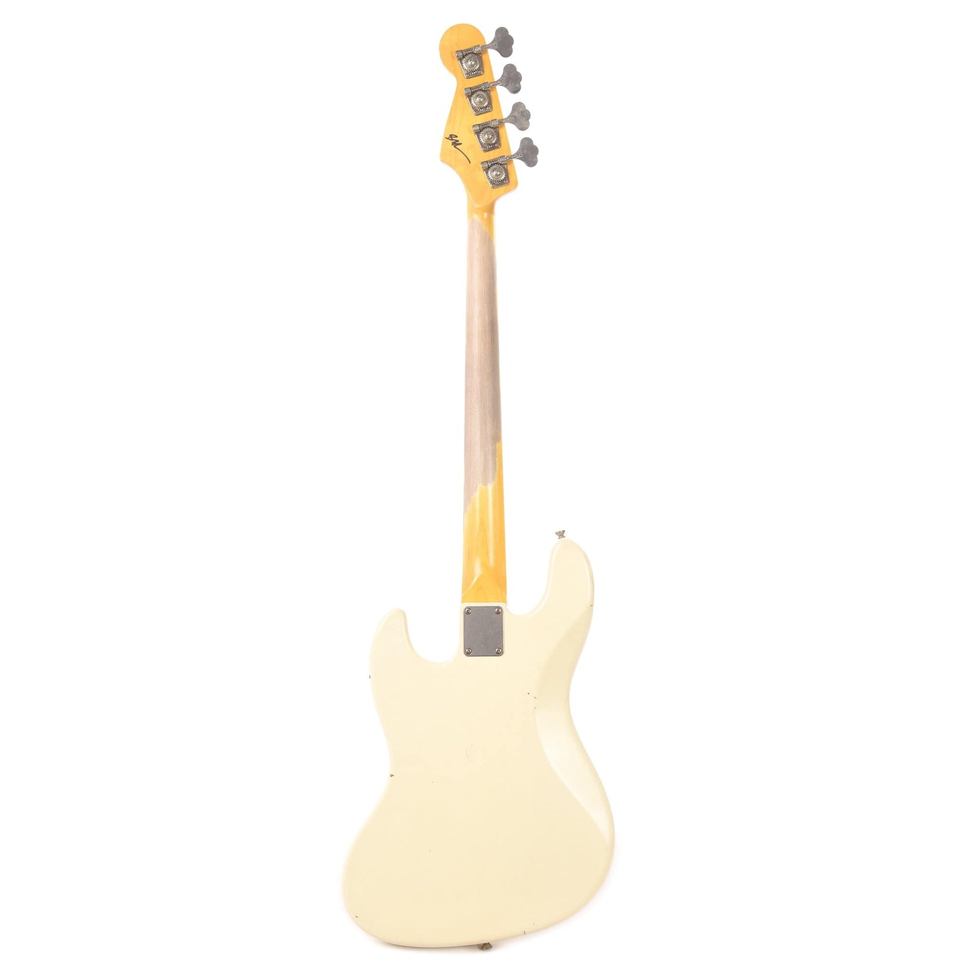 Nash JB-63 Olympic White Light Relic w/4-Ply Tortoise Pickguard, Matching Headstock, Stack Knob, & Lollar Pickups Bass Guitars / 4-String