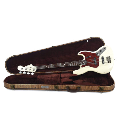 Nash JB-63 Olympic White Stack Knob Light Relic w/Matching Headstock, Tortoise Pickguard, & Lollar Pickups Bass Guitars / 4-String